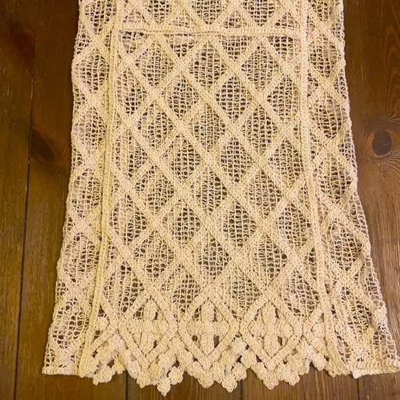 Zara Off White Cotton Crochet Dress - Picture 3 of 6
